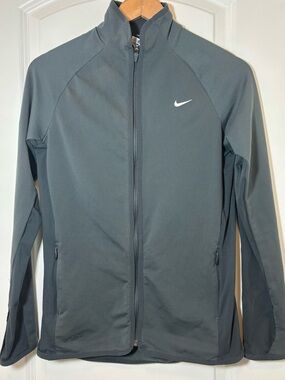 Nike Men’s Dark Gray Full-Zip Performance Jacket